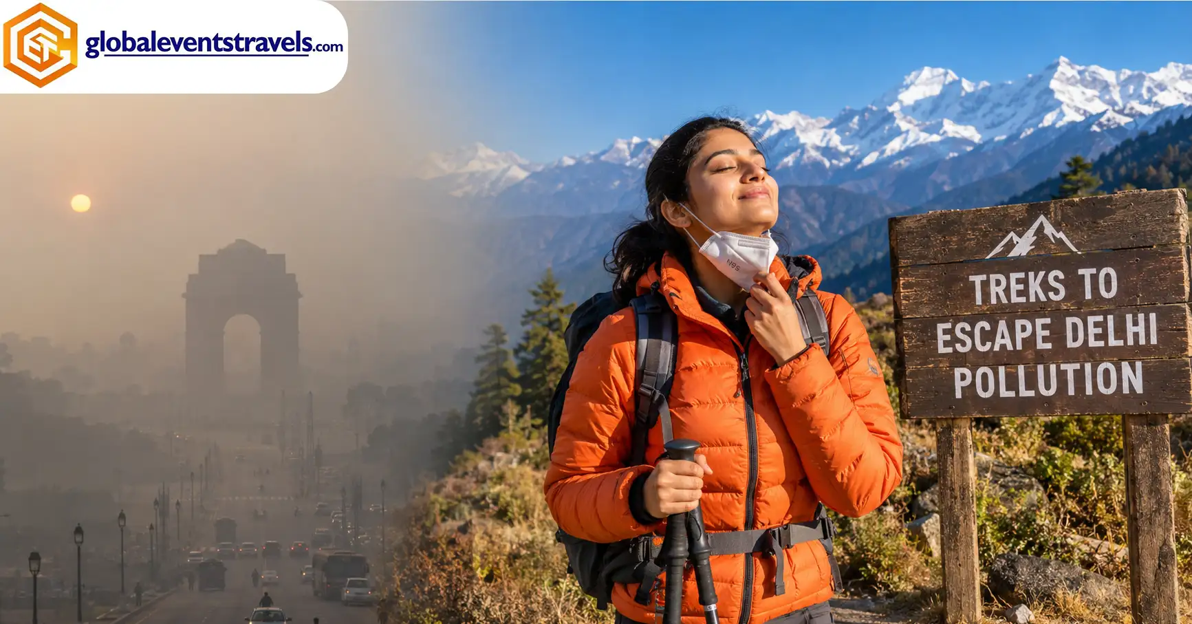 Delhi AQI 300+? 3 Treks to Escape Delhi Pollution This November