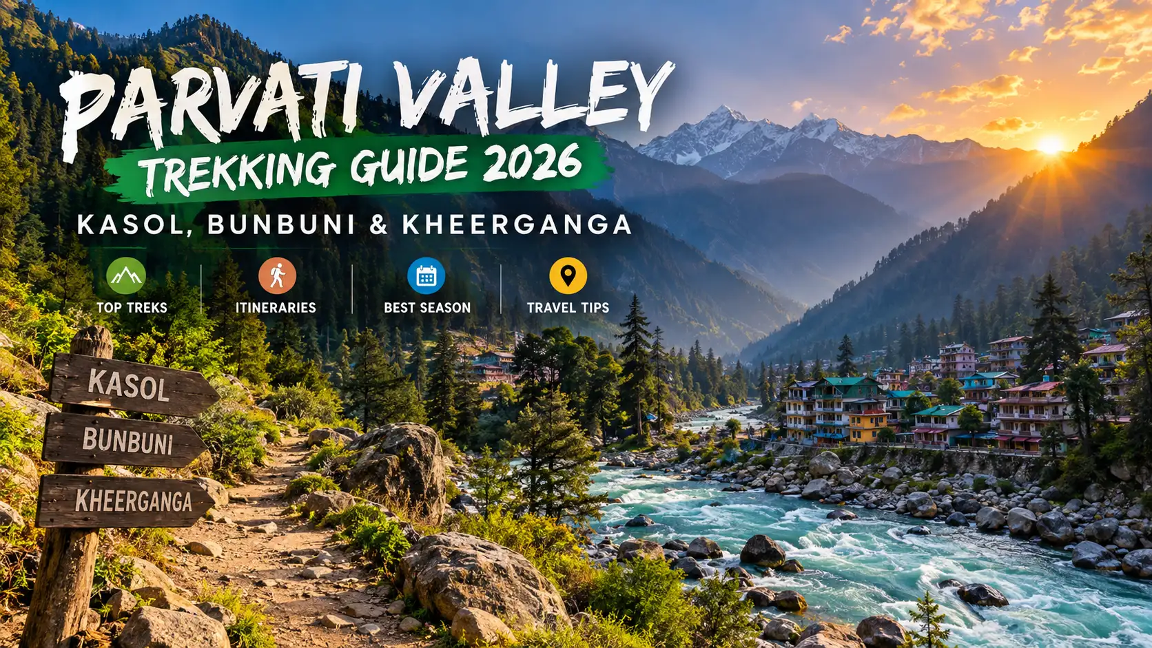 Parvati Valley Trekking Guide 2026: Kasol, Kheerganga, Bunbuni